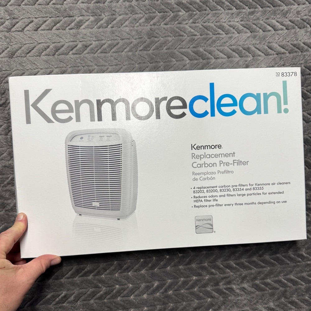 Kenmore Air Purifier Carbon Pre-Filter 4-Pack 32 83378 Black Fits 83202 83200